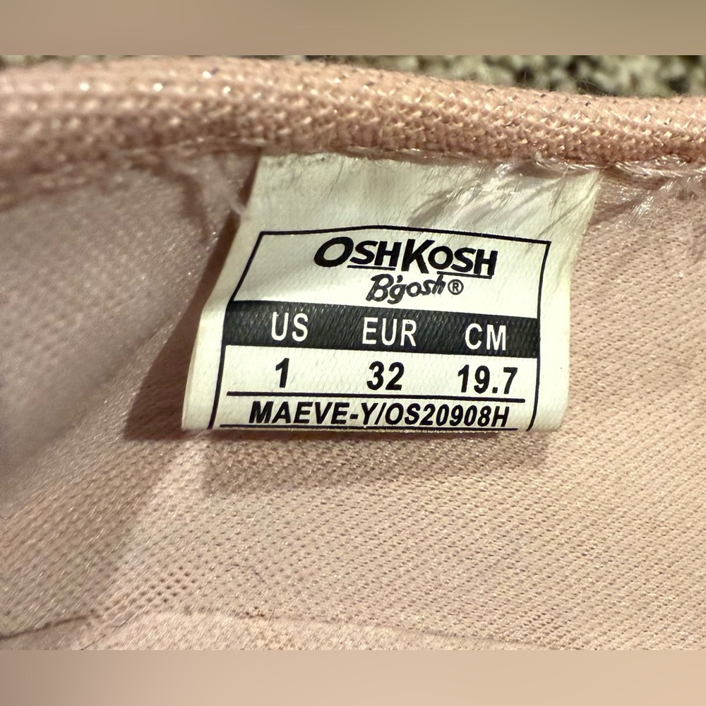 OshKosh B'gosh Soft Pink with Sparkle Slip Ons - Picture 4 of 4